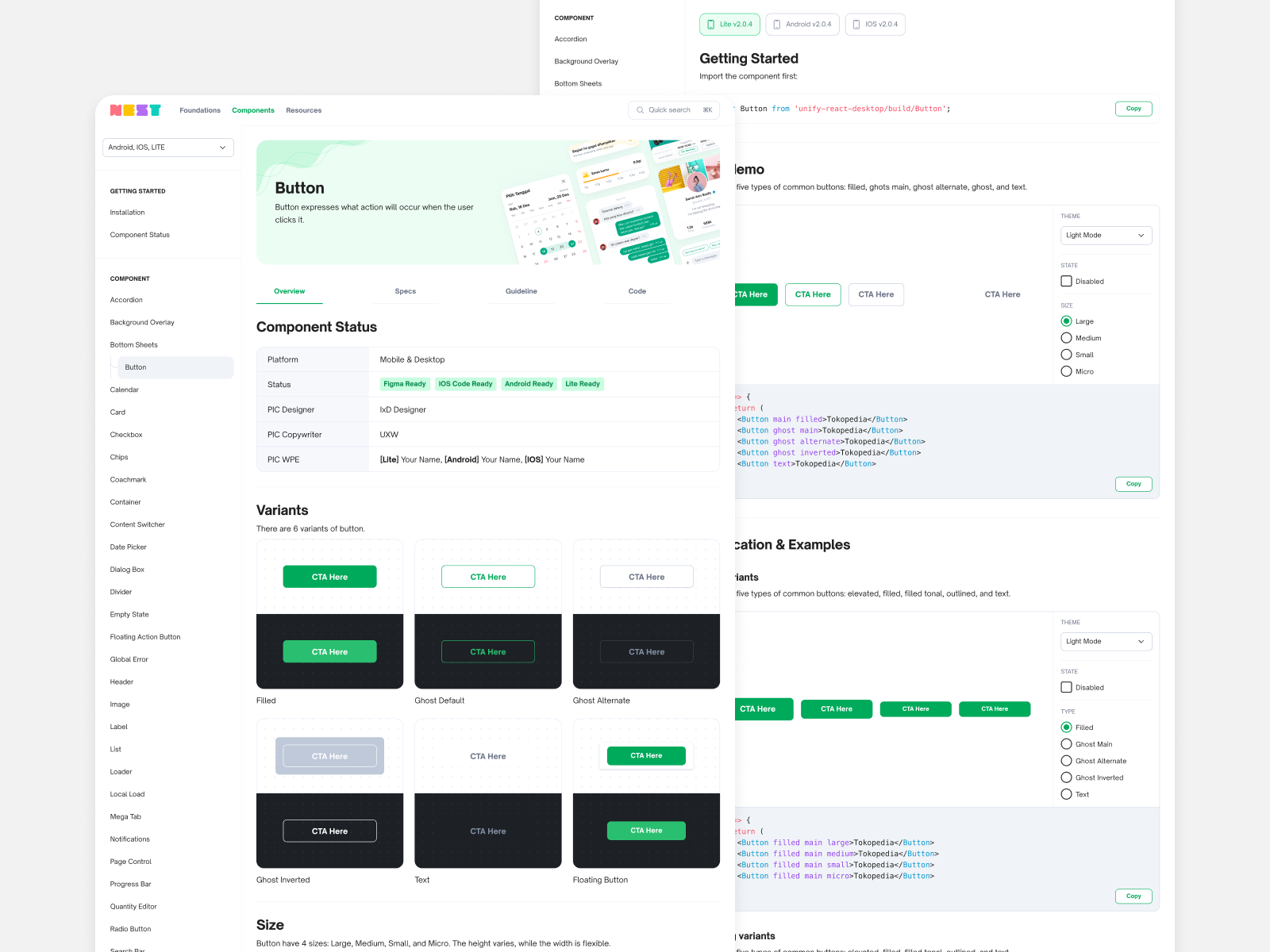 Design System Website