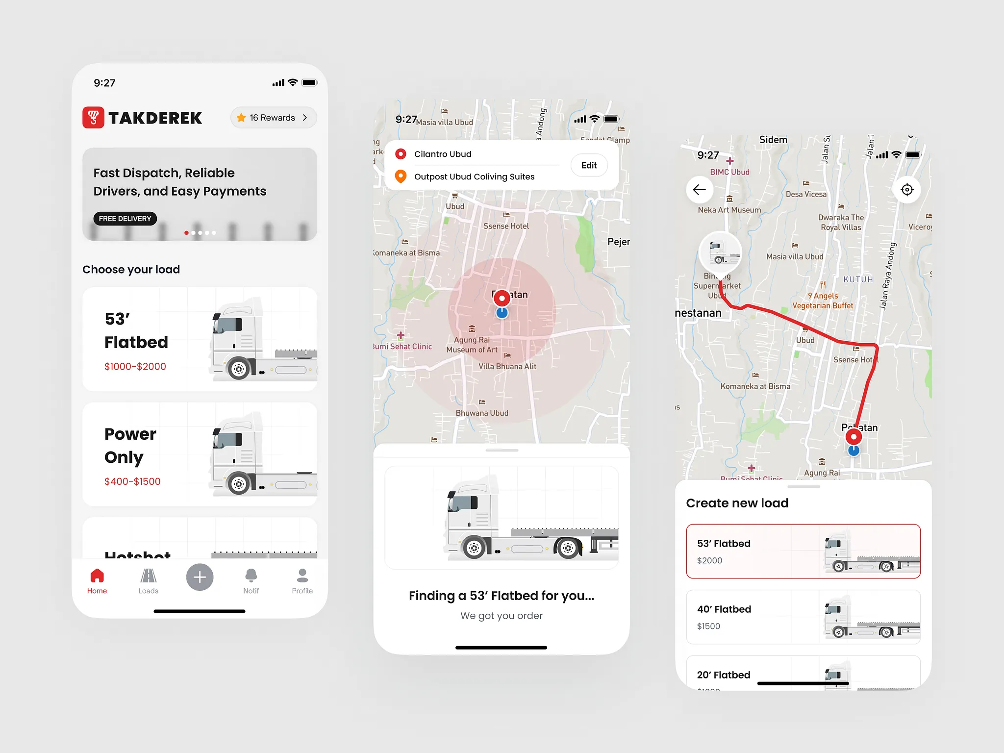 Freelance interface design by Adhe