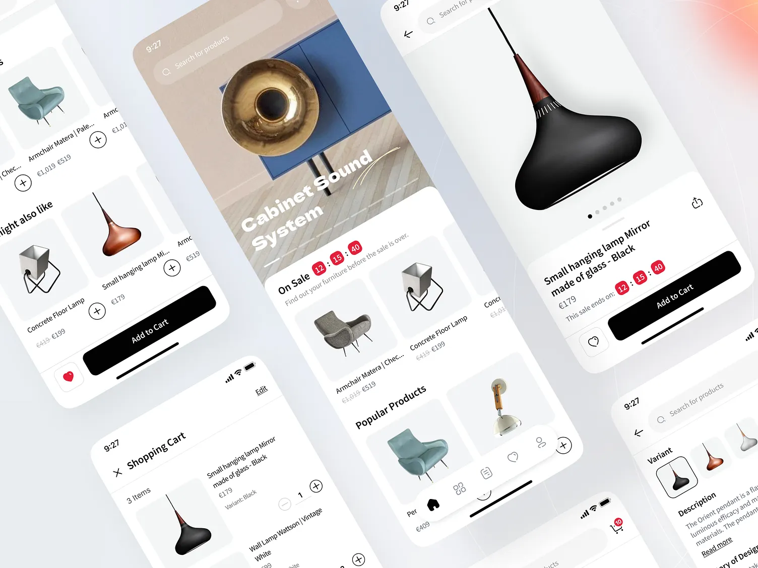 Freelance interface design by Adhe