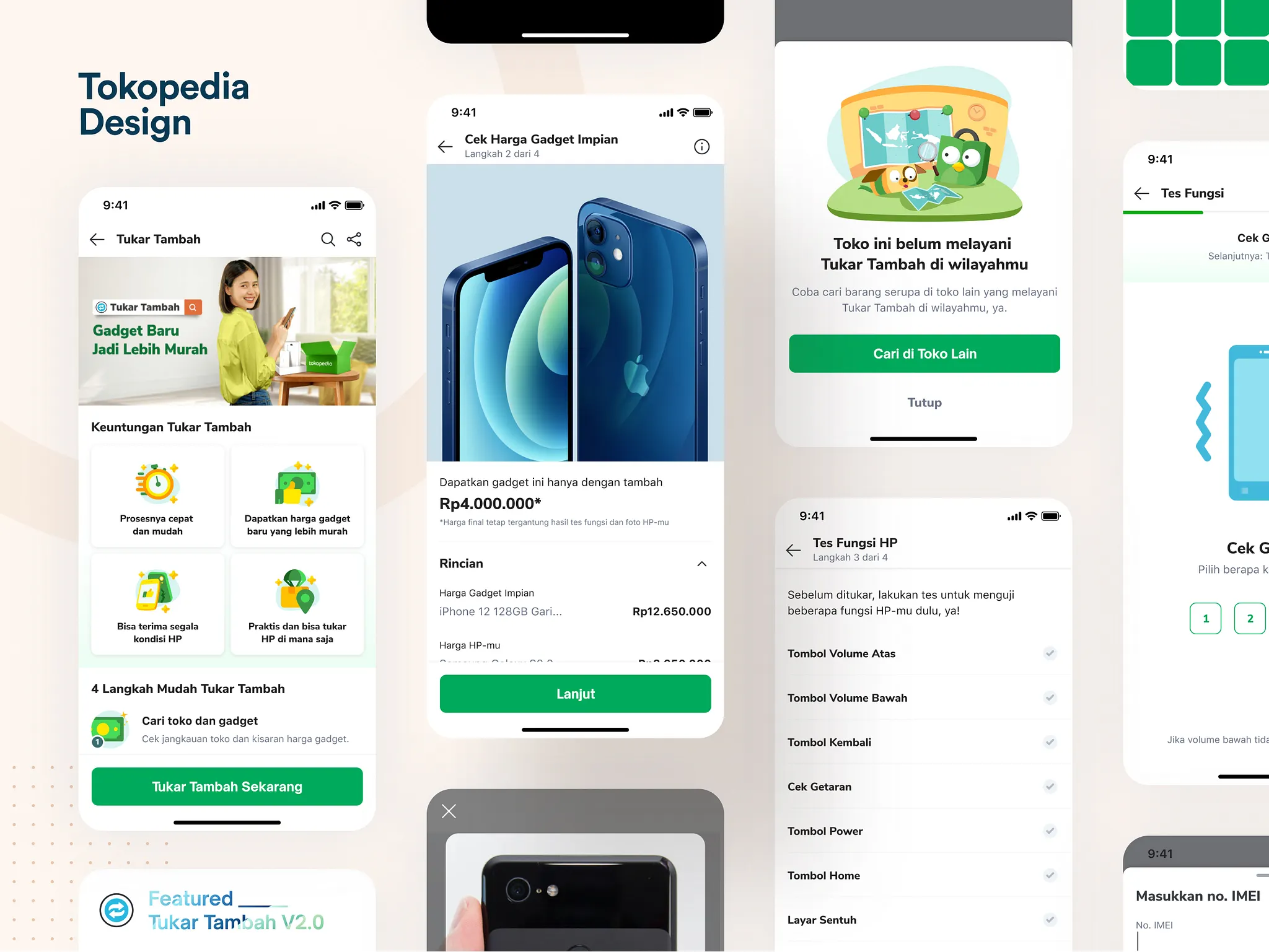 Freelance interface design by Adhe